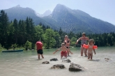 Baden in Oberbayern mit der Familie